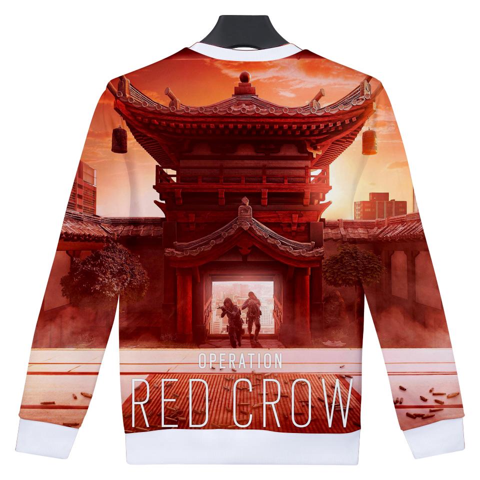 Rainbow Six Hoodies - Super Cool Rainbow Six Commando Red Hoodie - Image 6
