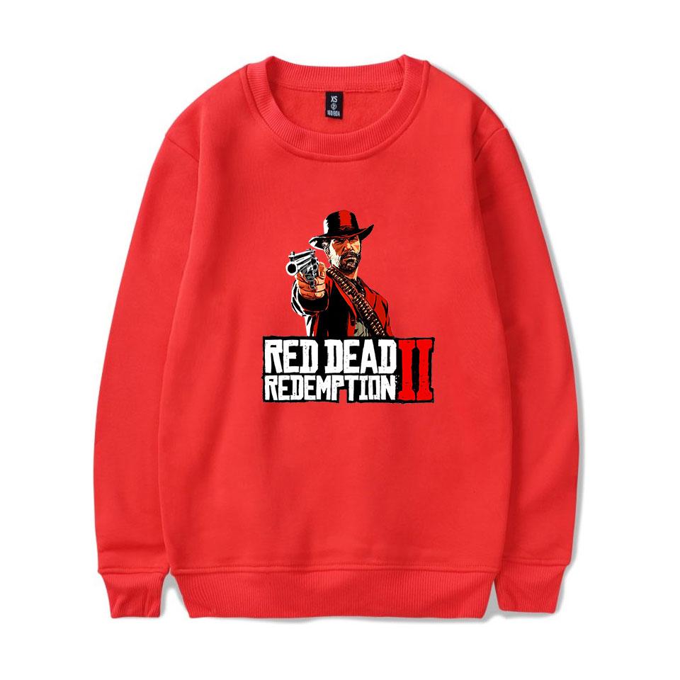 Red Dead Redemption 2 Sweatshirts - Solid Color Red Dead Redemption Super Cool Sweatshirt - Image 5