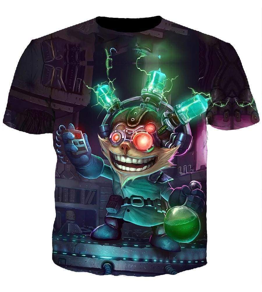 League Of Legend Ziggs Hoodies - Pullover Black Hoodie - Image 4