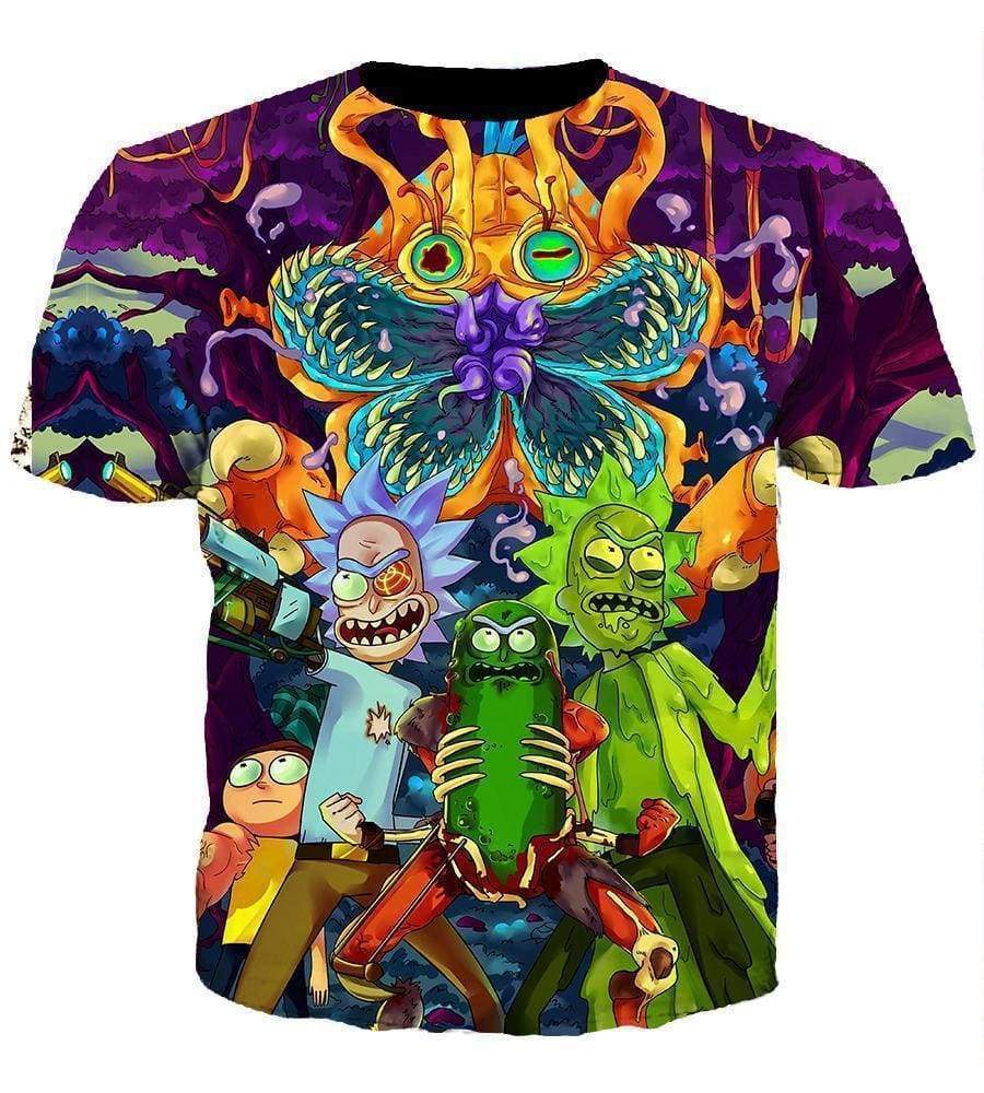 Rick and Morty Pickle Rick Hoodies - Pullover Colorful Hoodie - Image 4