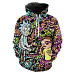 Rick and Morty Trippy Acid Hoodie - Trip Cartoon Clothing
