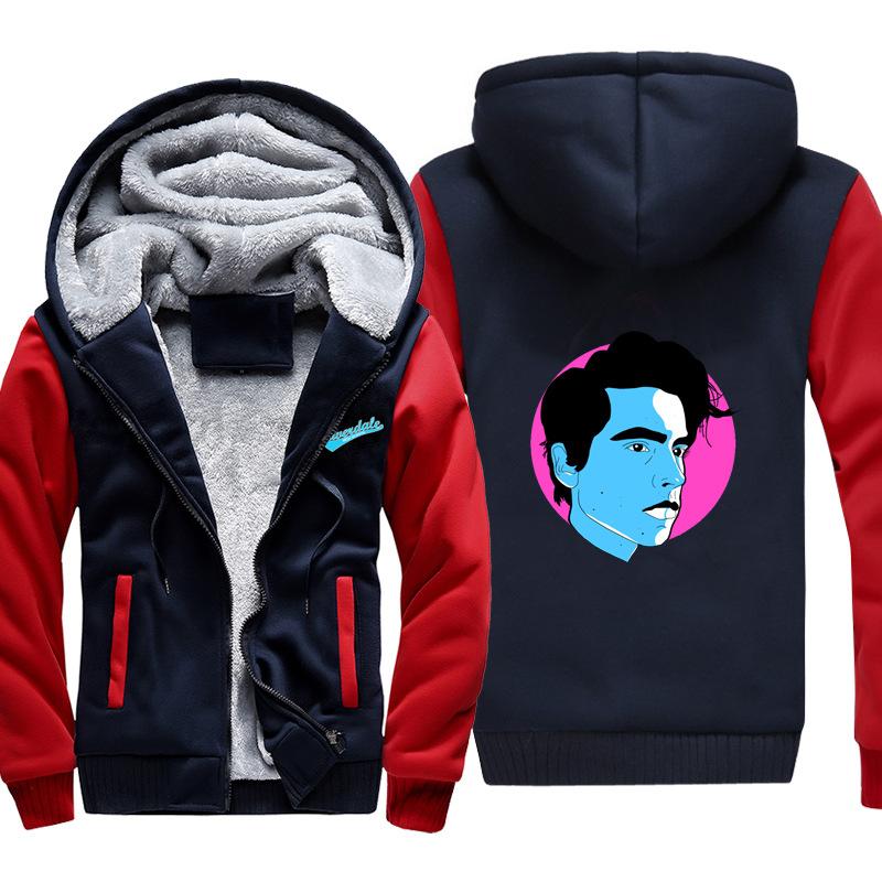 Riverdale Jackets - Solid Color Riverdale Archie Andrews Fleece Jacket - Image 3