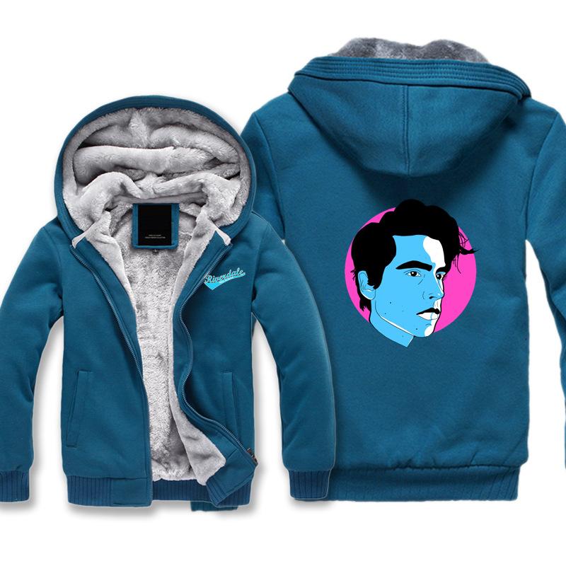 Riverdale Jackets - Solid Color Riverdale Archie Andrews Fleece Jacket - Image 4