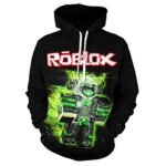 Roblox Hoodie - 3D Print Hooded Pullover for Teens