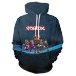 Roblox Hoodie - 3D Print Hooded Pullover for Teens