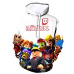 Roblox Hoodie - 3D Print Hooded Pullover for Teens