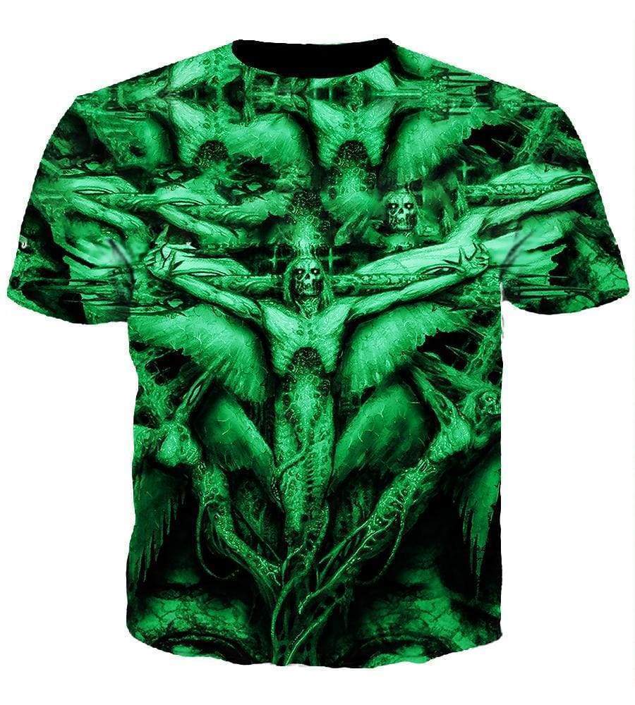 Severed Savior Hoodies - Pullover Green Hoodie - Image 4