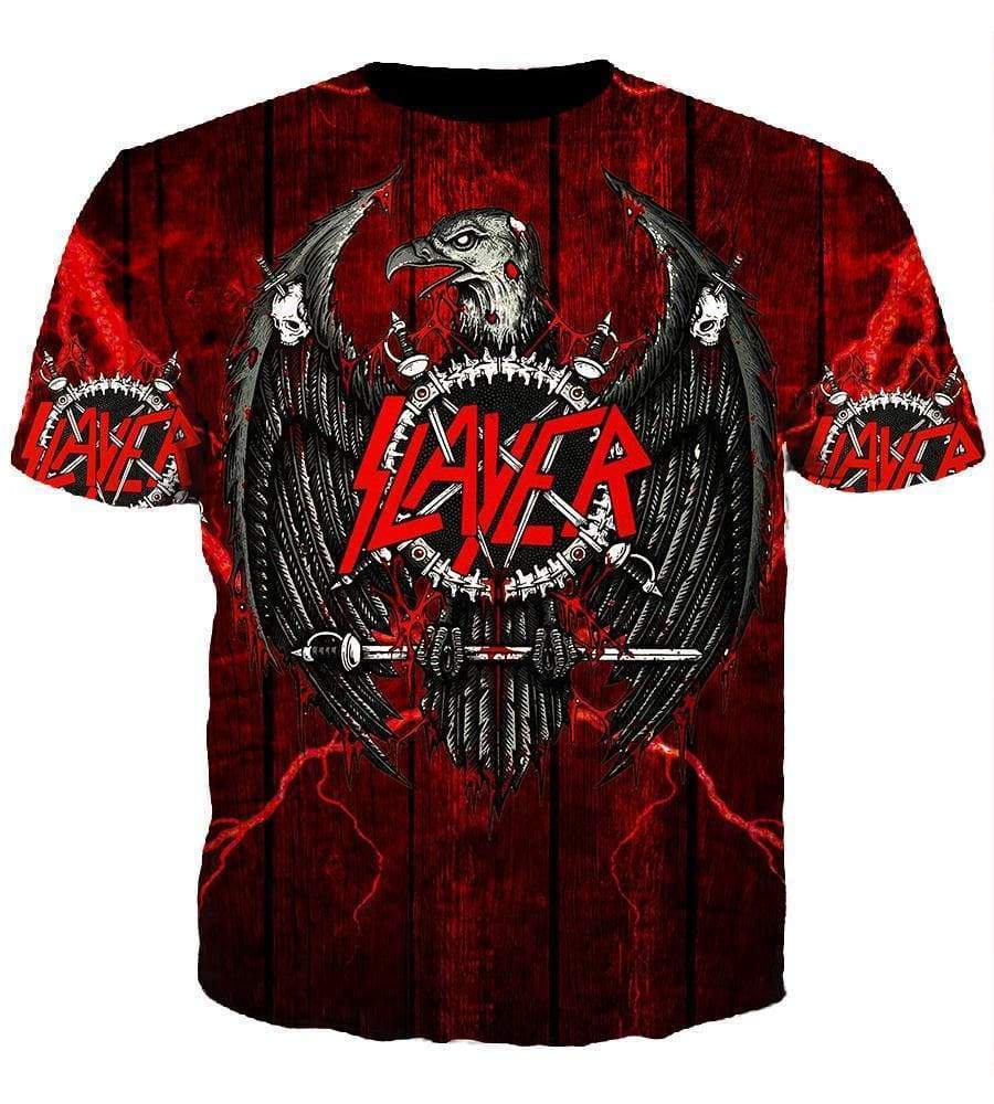 Slayer Hoodies - Pullover Red Hoodie - Image 4