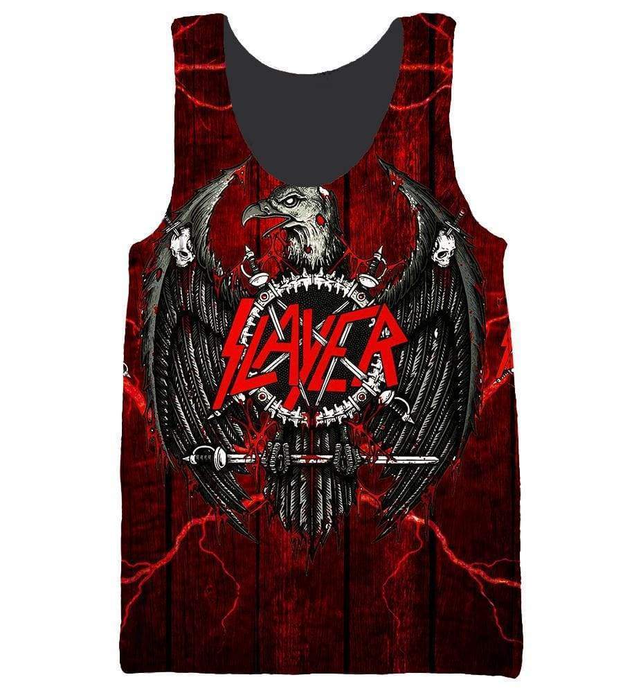 Slayer Hoodies - Pullover Red Hoodie - Image 5