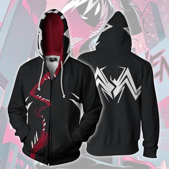 Spiderman Hoodies - Spiderman Super Hero Cosplay 3D Zip Up Hoodie - Image 3