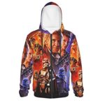 Star Wars Hooded Jacket - 3D Print Battlefront Colorful Hooded Zip Up Coat with Pocket