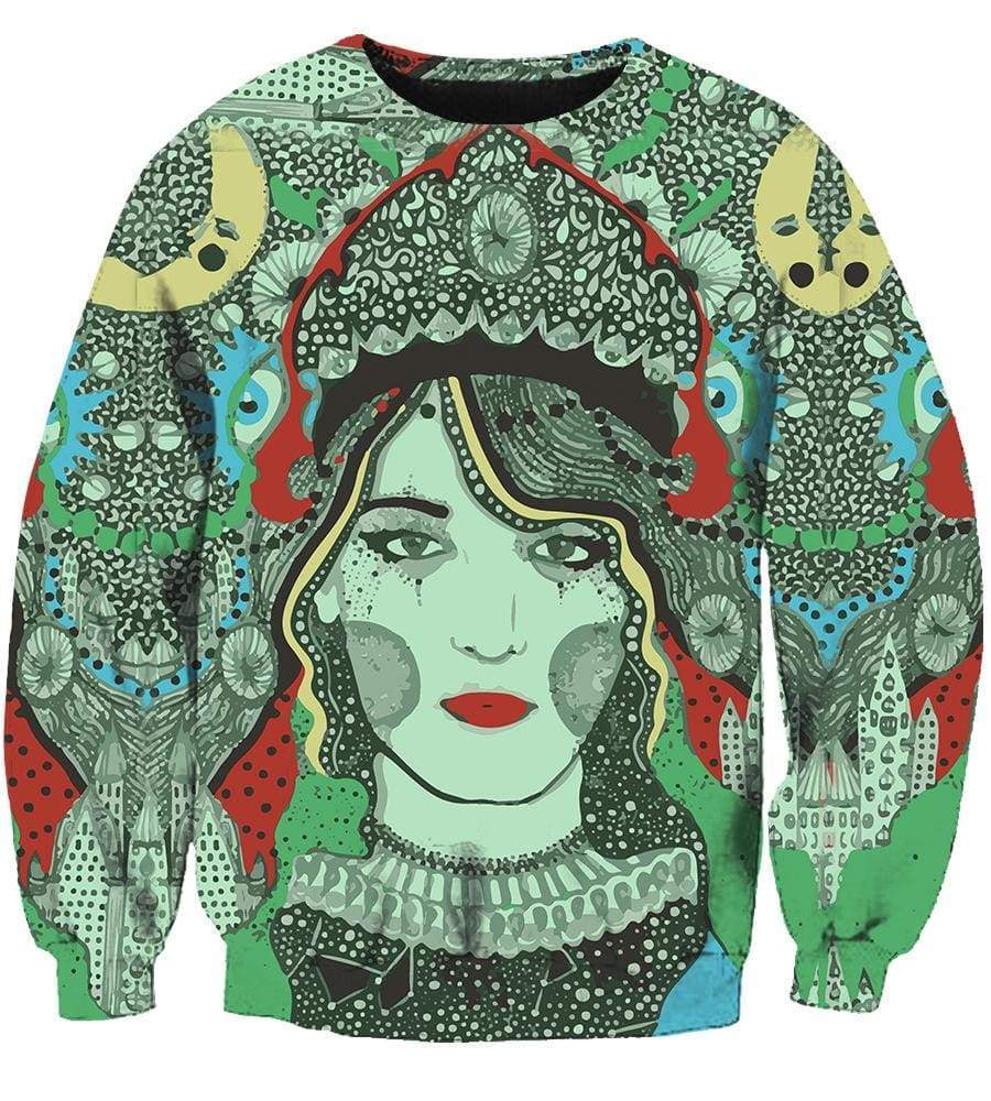 Florence + The Machine Hoodies - Pullover Green Hoodie - Image 3