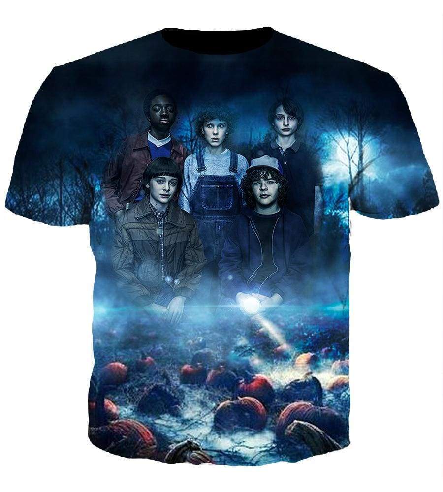 Stranger Things Hoodies - Pullover Black Hoodie - Image 4