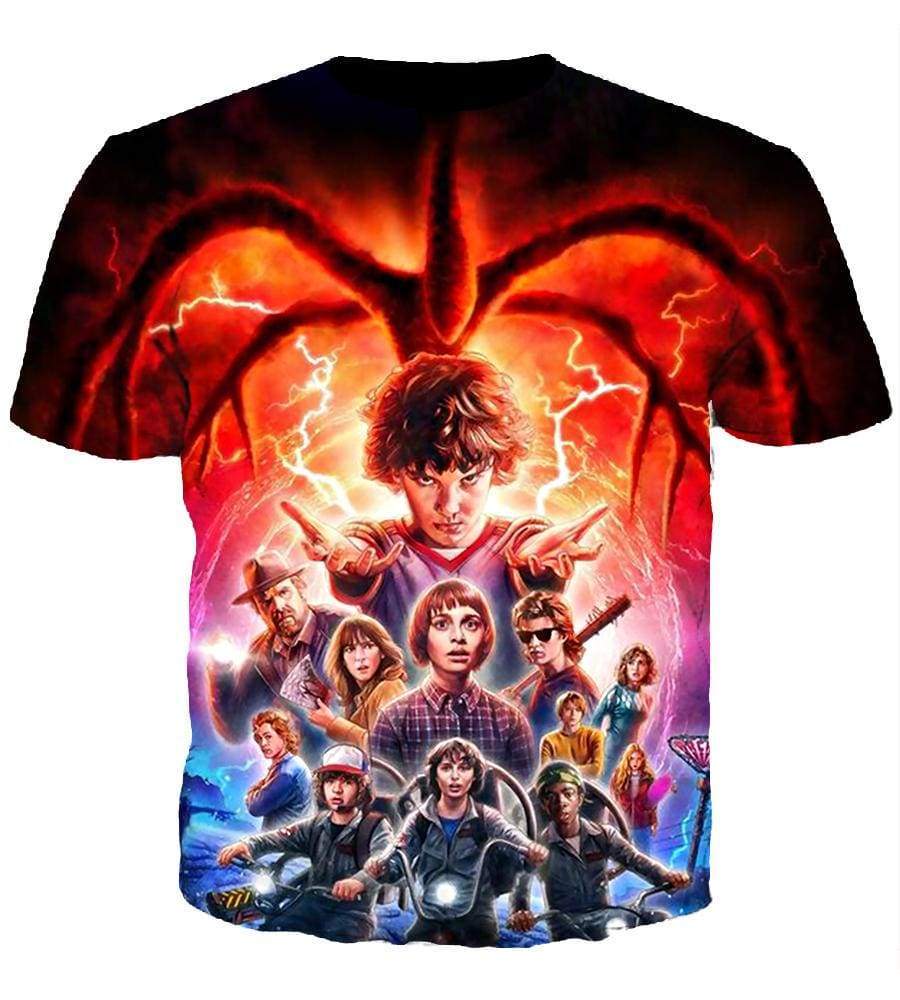 Stranger Things Hoodies - Pullover Red Hoodie - Image 4