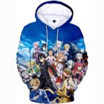 Sword Art Online 3D Hoodies - Harajuku Pullover Zipper Sweatshirt