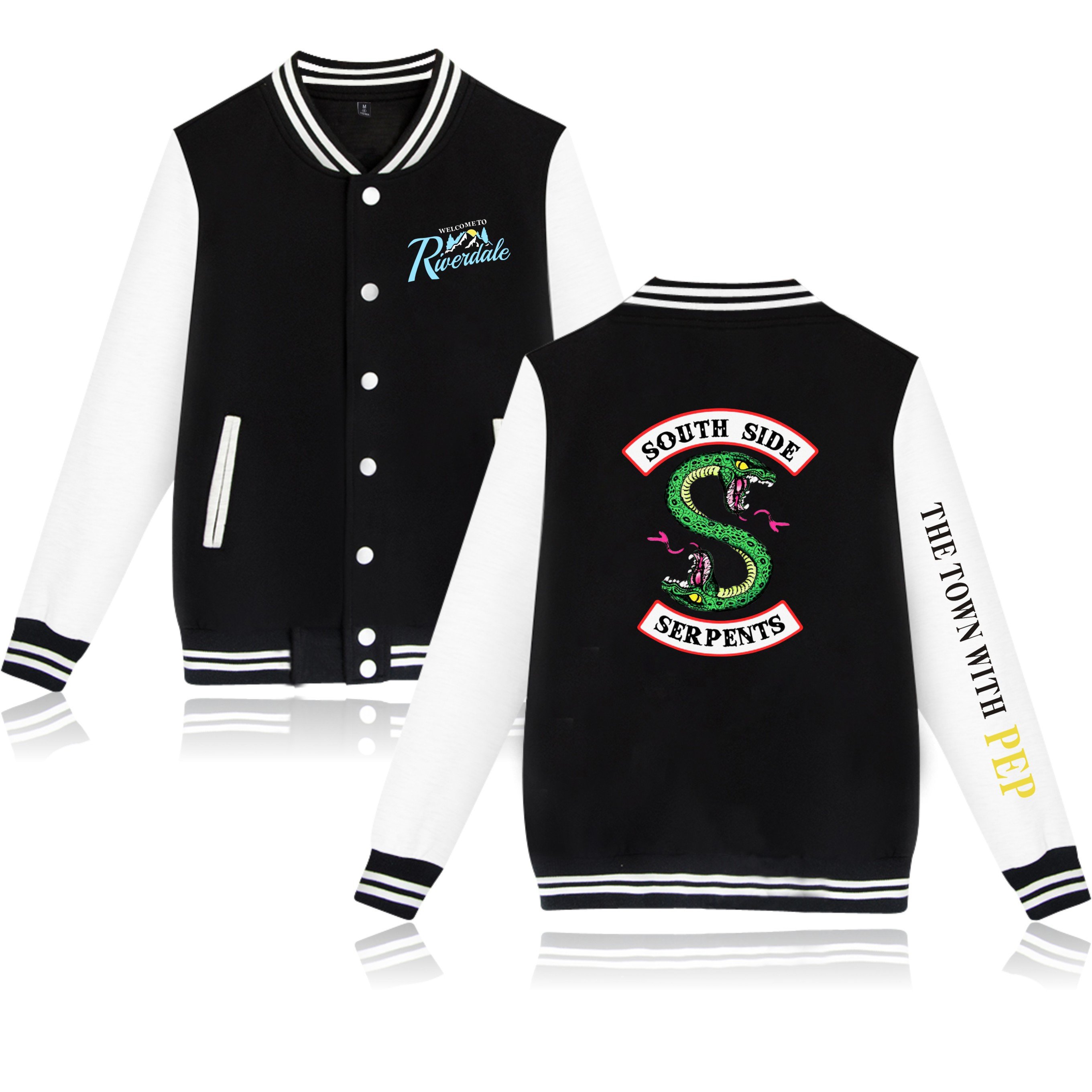 Riverdale Baseball Jackets - Riverdale Super Cool Logo Icon Baseball Jacket - Image 3