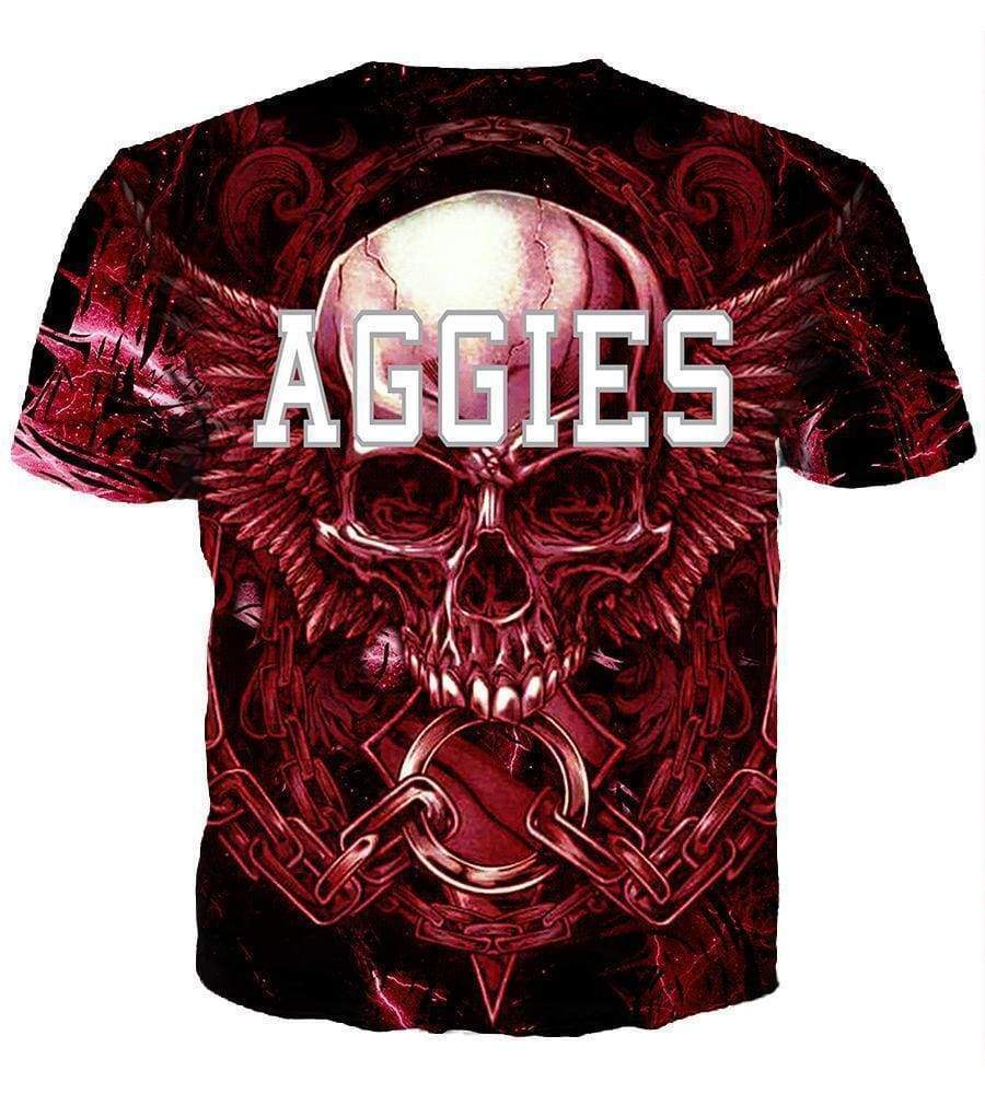Texas A&M Aggies Hoodies - Pullover Red 3D Hoodie - Image 7