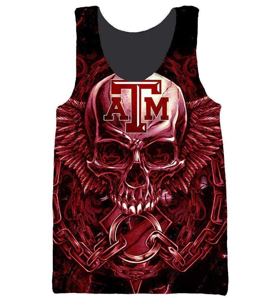 Texas A&M Aggies Hoodies - Pullover Red 3D Hoodie - Image 8