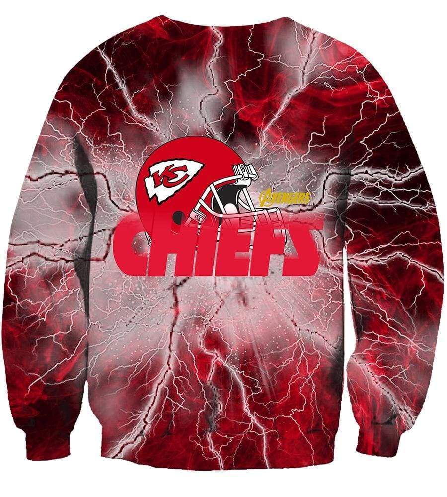 The Avengers Kansas City Chiefs Hoodies - Pullove Red Hoodie - Image 6