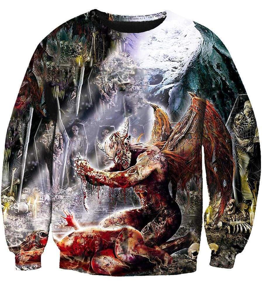 Sinister Hoodies - Pullover Black Hoodie - Image 3