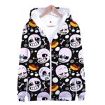 Undertale Jacket - Sans Black 3D Print Zip Up Jacket