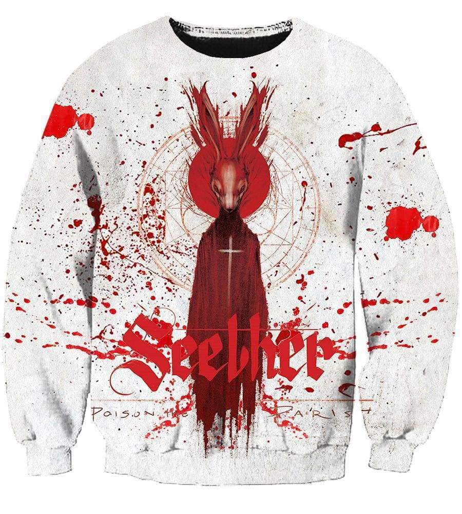 Seether Hoodies - Pullover White Hoodie - Image 3