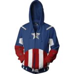 Unisex Captain America 3D Print Fashion Hoodies