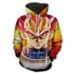 Vegeta SSJ Red Dragon Ball 3D Hoodie