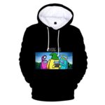 Video Game Among Us Hoodie - 3D Print Black Drawstring Pullover Hoodie