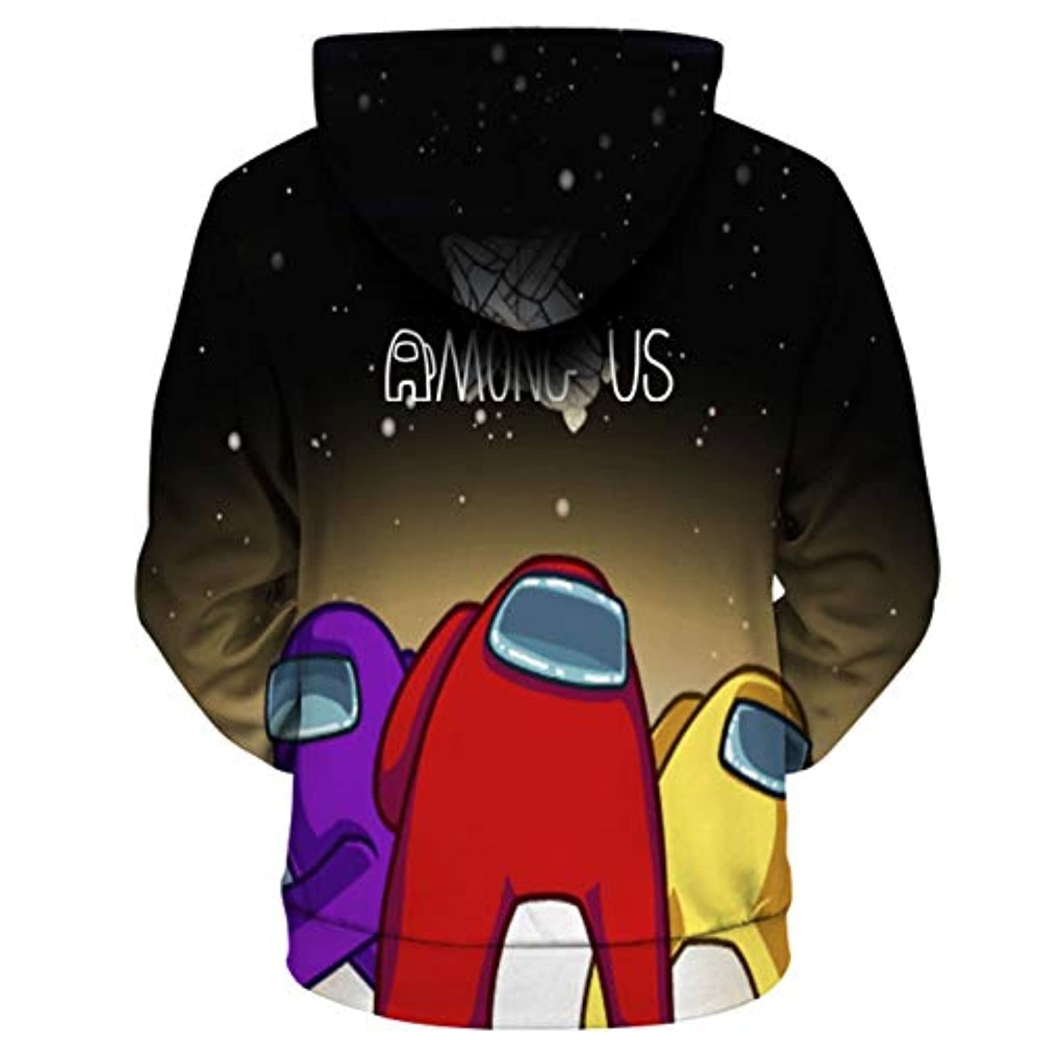 Video Game Among Us Hoodie - 3D Print Drawstring Pullover Hoodie - Image 2