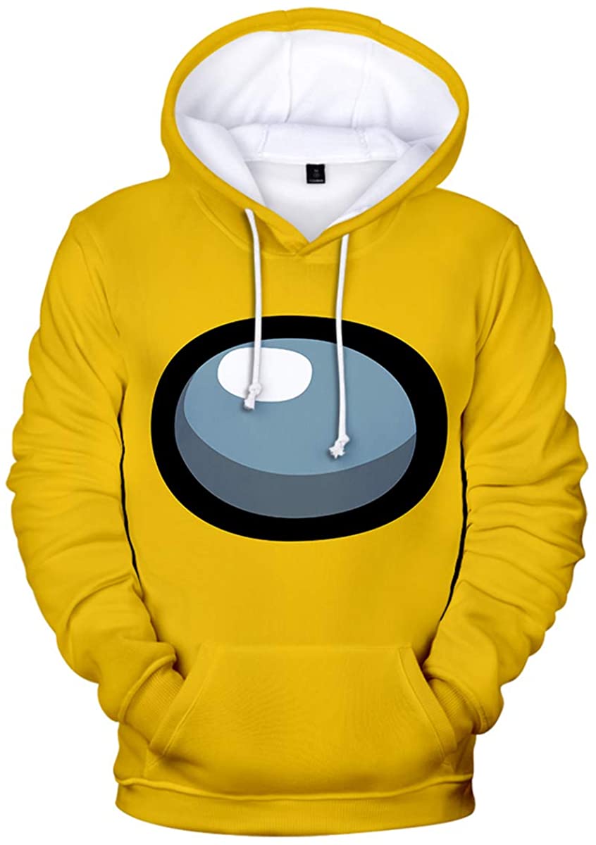 Video Game Among Us Hoodie - 3D Print Solid Color 5 Colors Drawstring Pullover Hoodie - Image 4