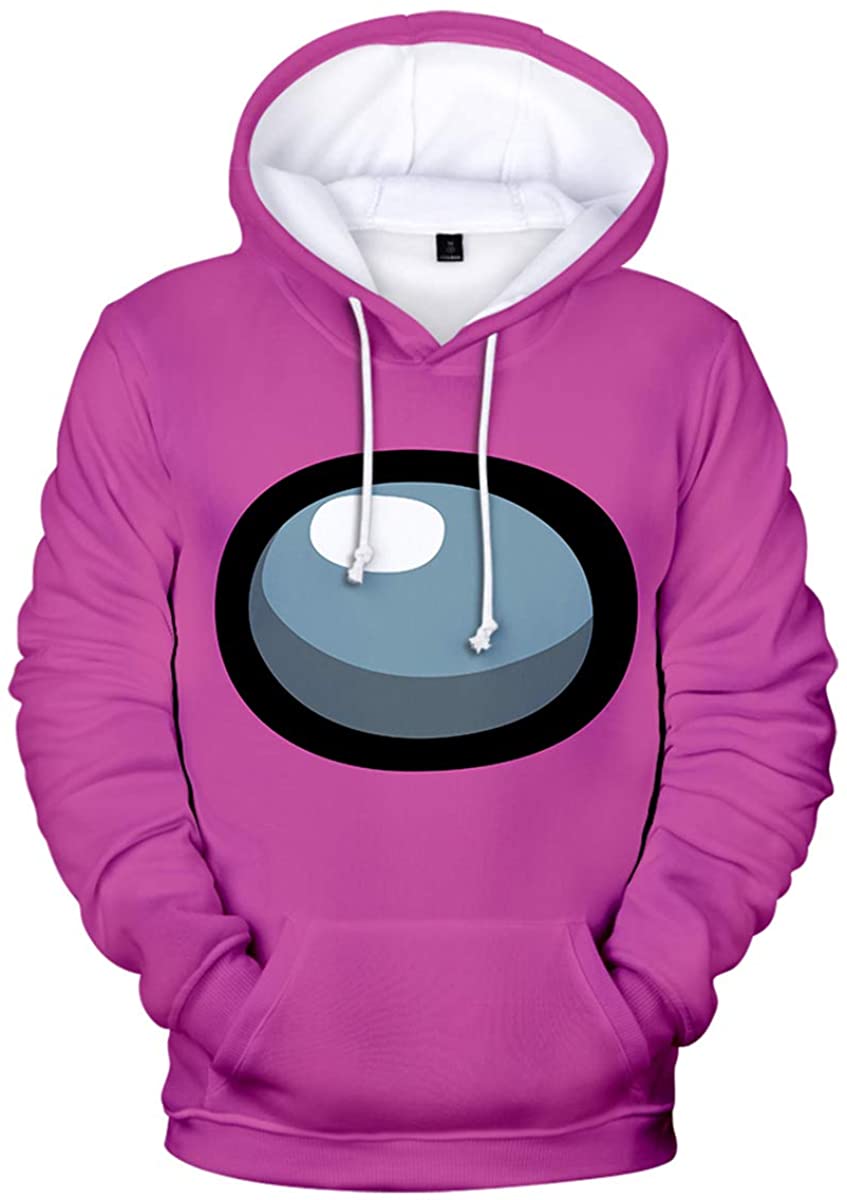 Video Game Among Us Hoodie - 3D Print Solid Color 5 Colors Drawstring Pullover Hoodie - Image 6