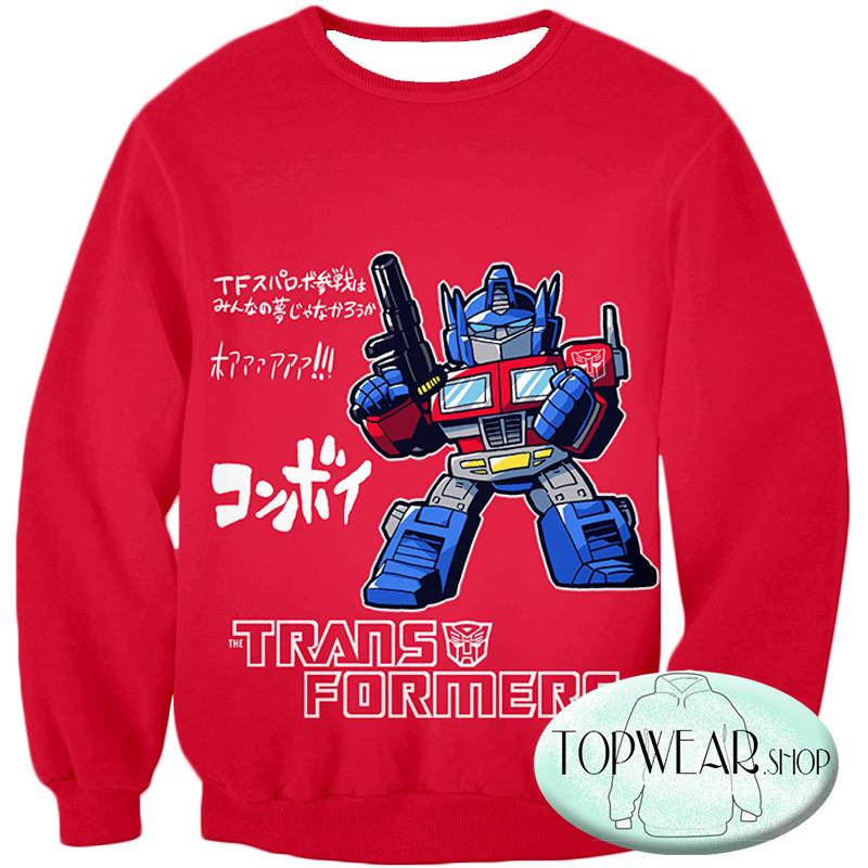Voltron: Legendary Defender Hoodies -Transformers Optimus Prime Pullover Hoodie - Image 3