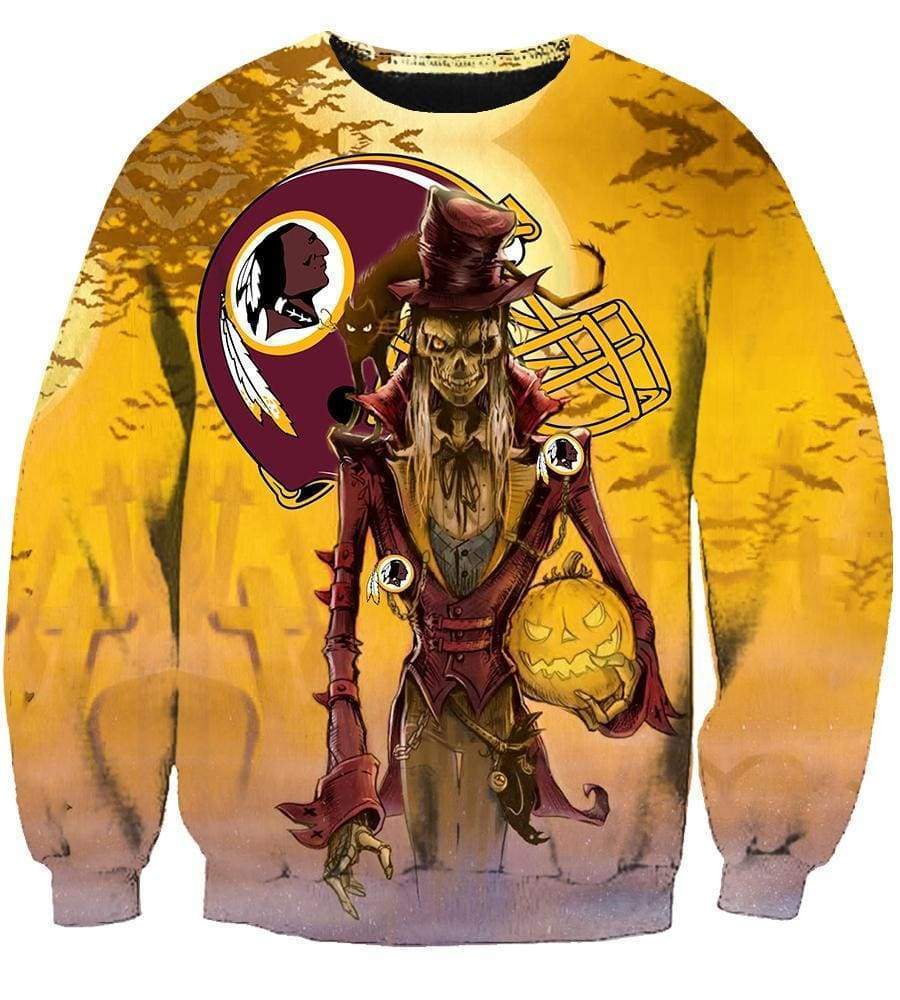 Washington Redskins Hoodies - Pullover Yellow Hoodie - Image 3