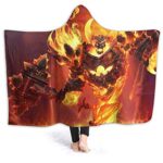 World of Warcraft Hooed Blankets - Wow Ragnaros Wearable Blanket Hoodie