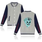 XXXTentacion Baseball Jackets - Solid Color Popular Rapper XXXTentacion Baseball Jacket