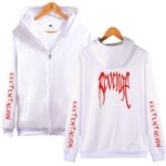 XXXTentacion Hoodies - Solid Color Popular Rapper XXXTentacion Revenge Icon Zip Up Hoodie