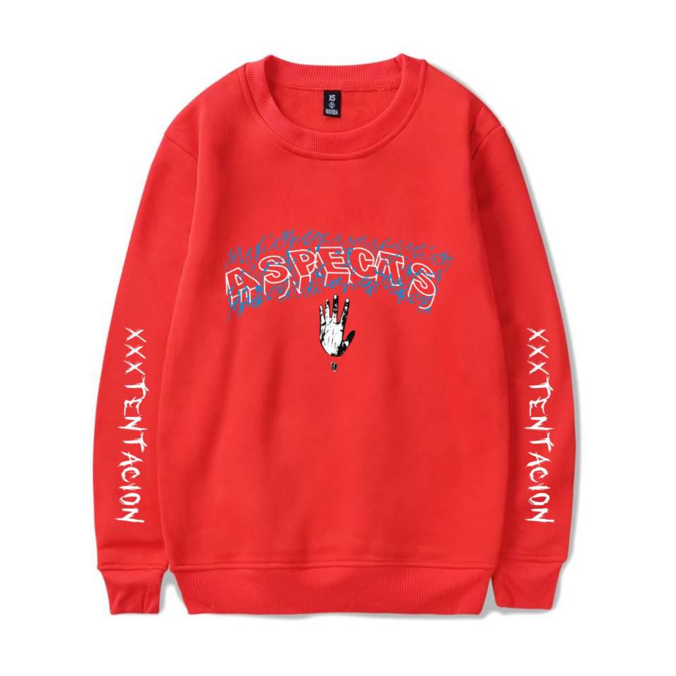 XXXTentacion Sweatshirts - Solid Color Popular Rapper XXXTentacion ASPECTS Icon Sweatshirt - Image 5