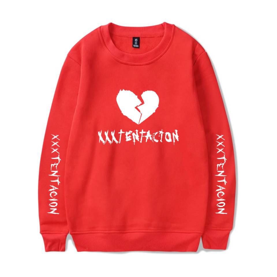 XXXTentacion Sweatshirts - Solid Color Popular Rapper XXXTentacion Heartbreak Icon Sweatshirt - Image 5